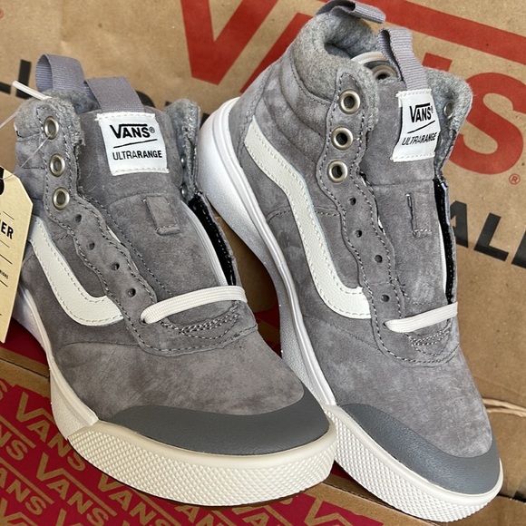 Vans Ultrarange Hi MTE Wool Frost Gray sneakers WMNS boots - Picture 7 of 16